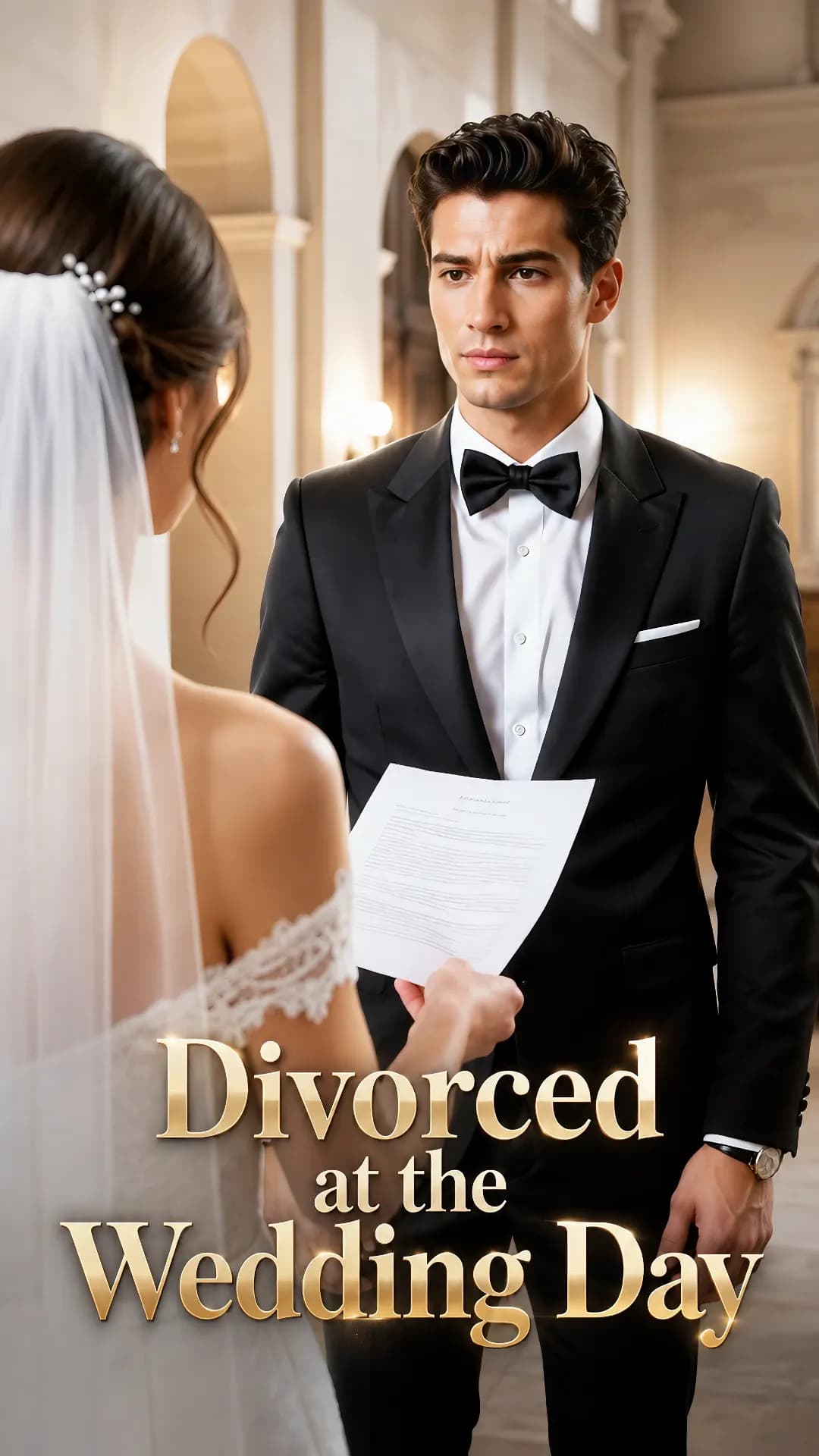 Cover of our AI remake of Divorced at the Wedding Day